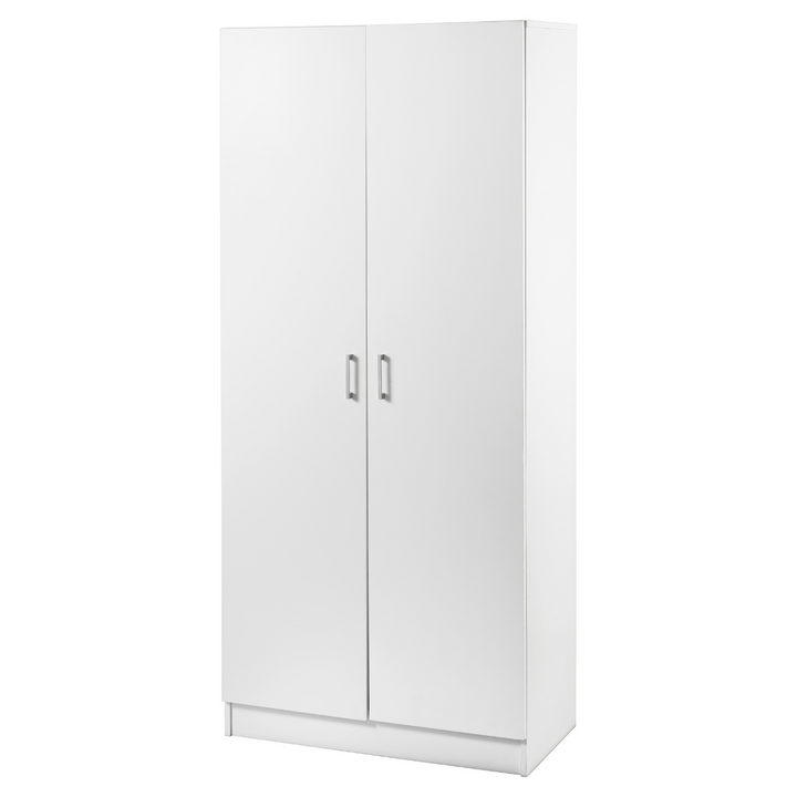 Macey Double Door Tall Storage Cabinet - White
