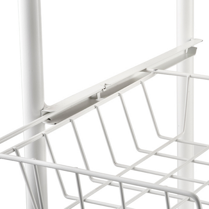 4 Tier Kitchen Trolley - White