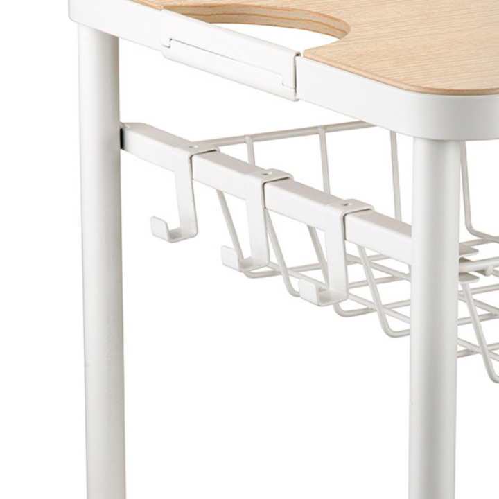 4 Tier Kitchen Trolley - White