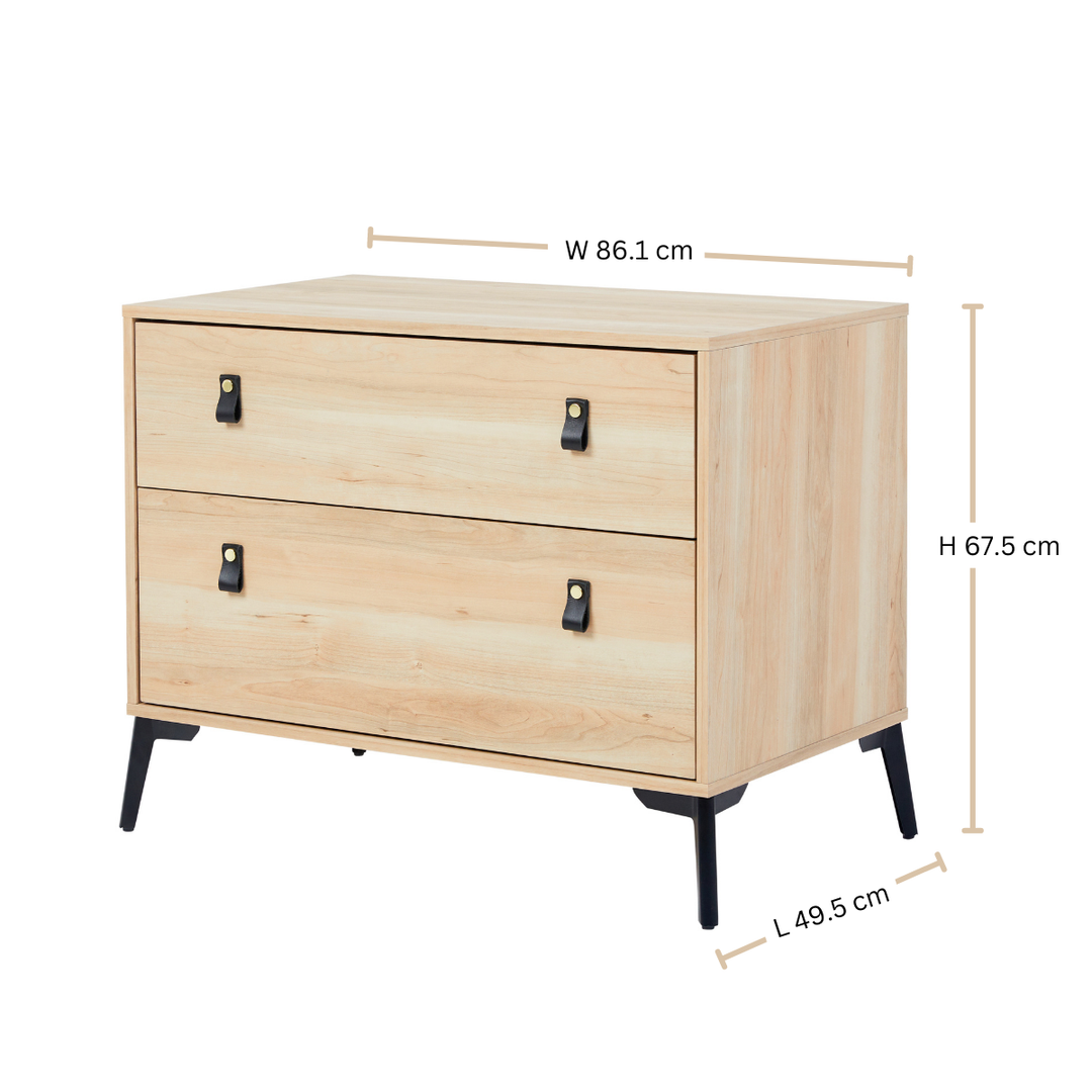 Hunter 2 Drawer Chest Oak