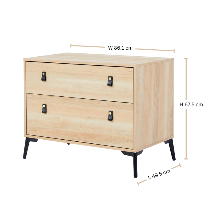 Hunter 2 Drawer Chest Oak