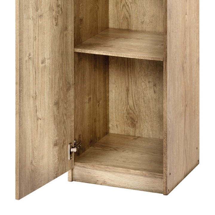 Macey Single Door Tall Storage Cabinet - Oak