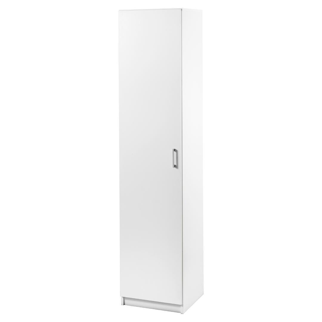 Macey Single Door Tall Storage Cabinet - White