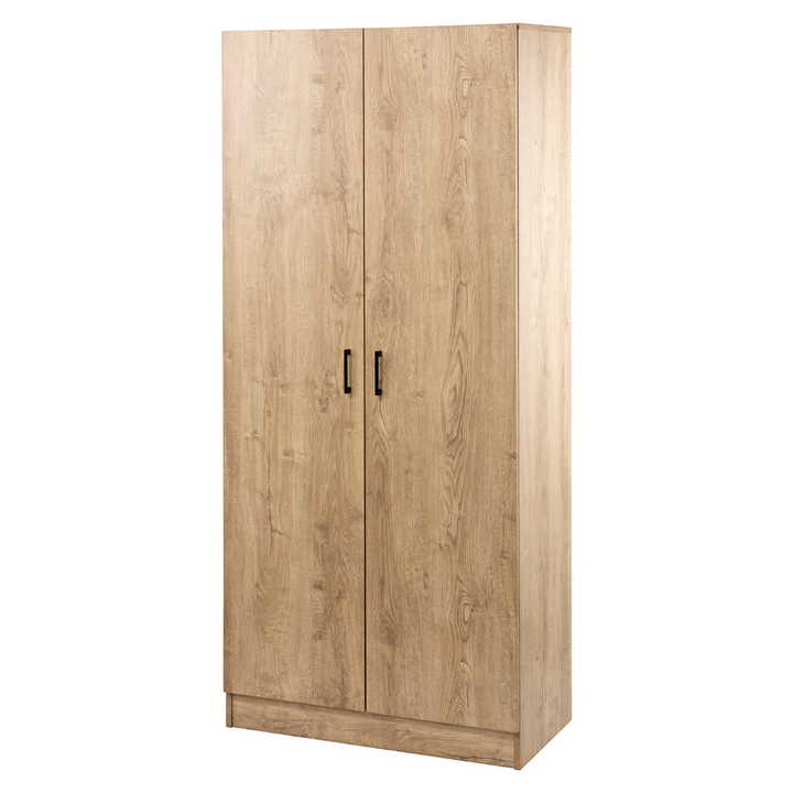 Macey Double Door Tall Storage Cabinet - Oak