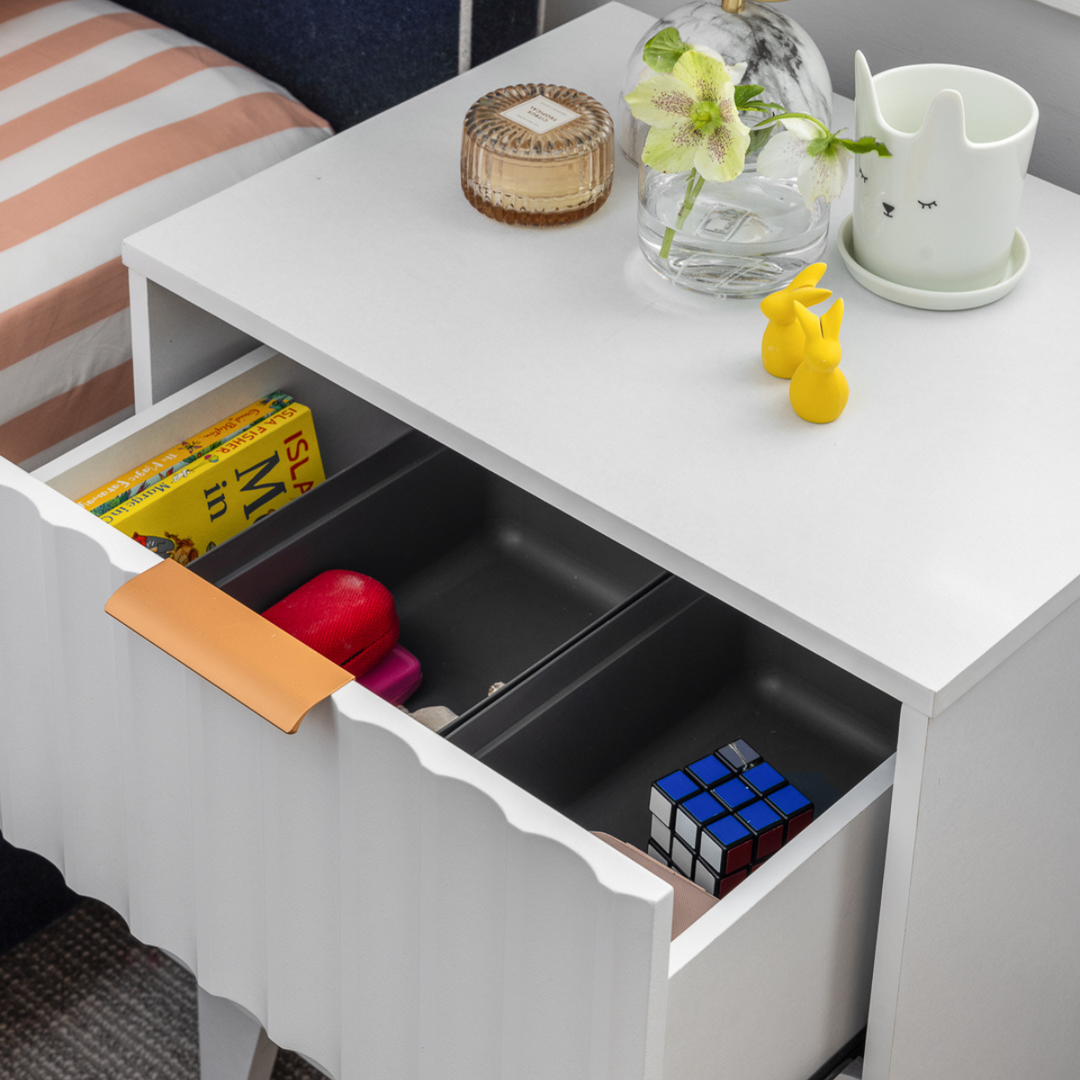 Airlie Bedside Table White
